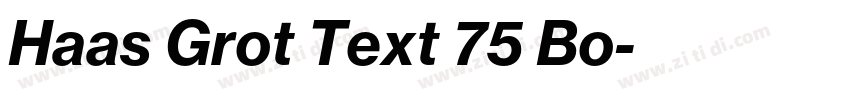 Haas Grot Text 75 Bo字体转换 Haas Grot Text 75 Bo字体转换